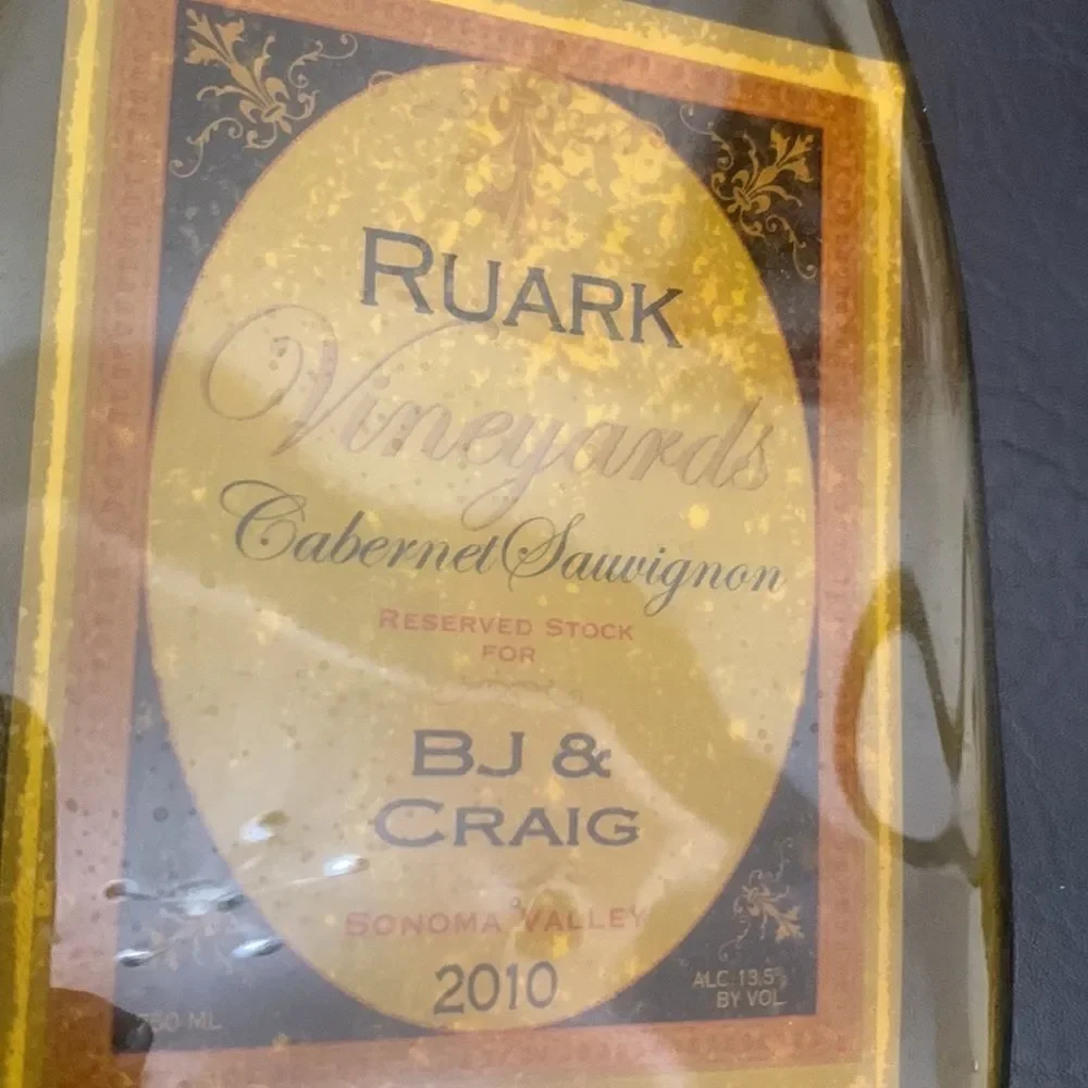 Ruark Vineyards Cheese Board Cutter Cabernet Sauvignon Sonoma Valley BJ Craig
